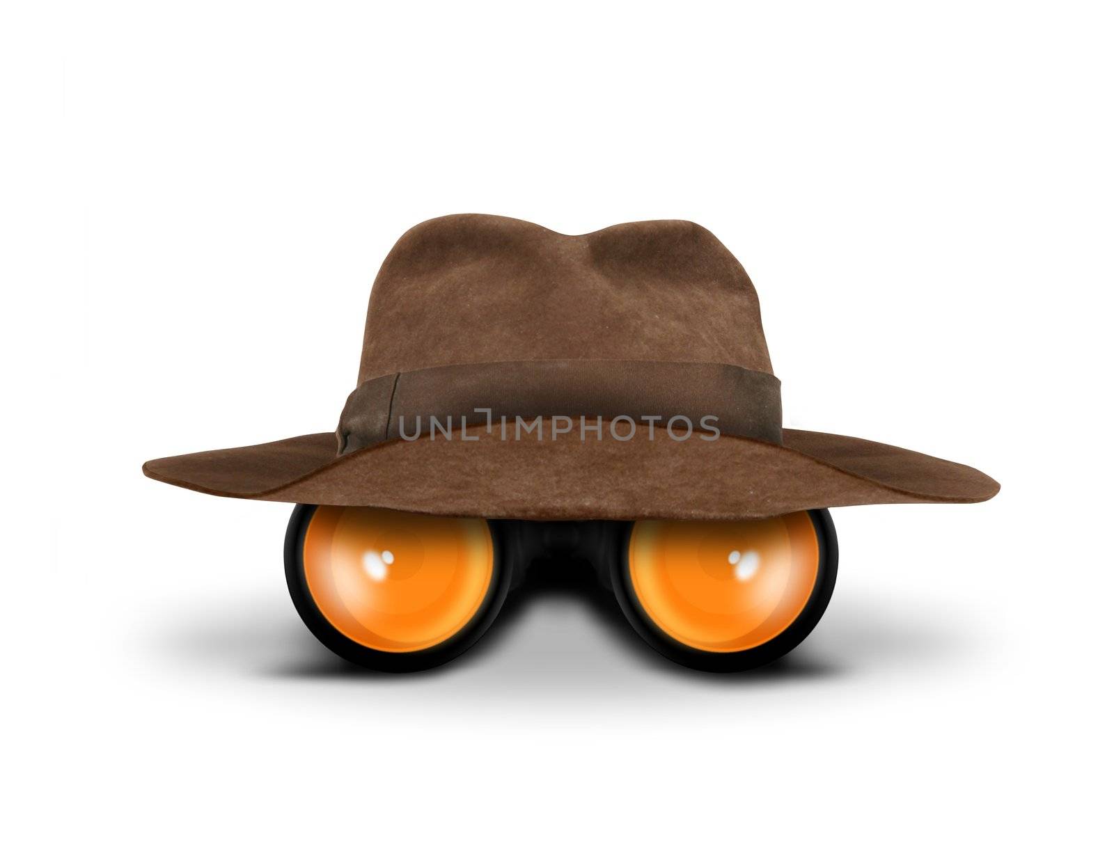Hunters hat and binocular