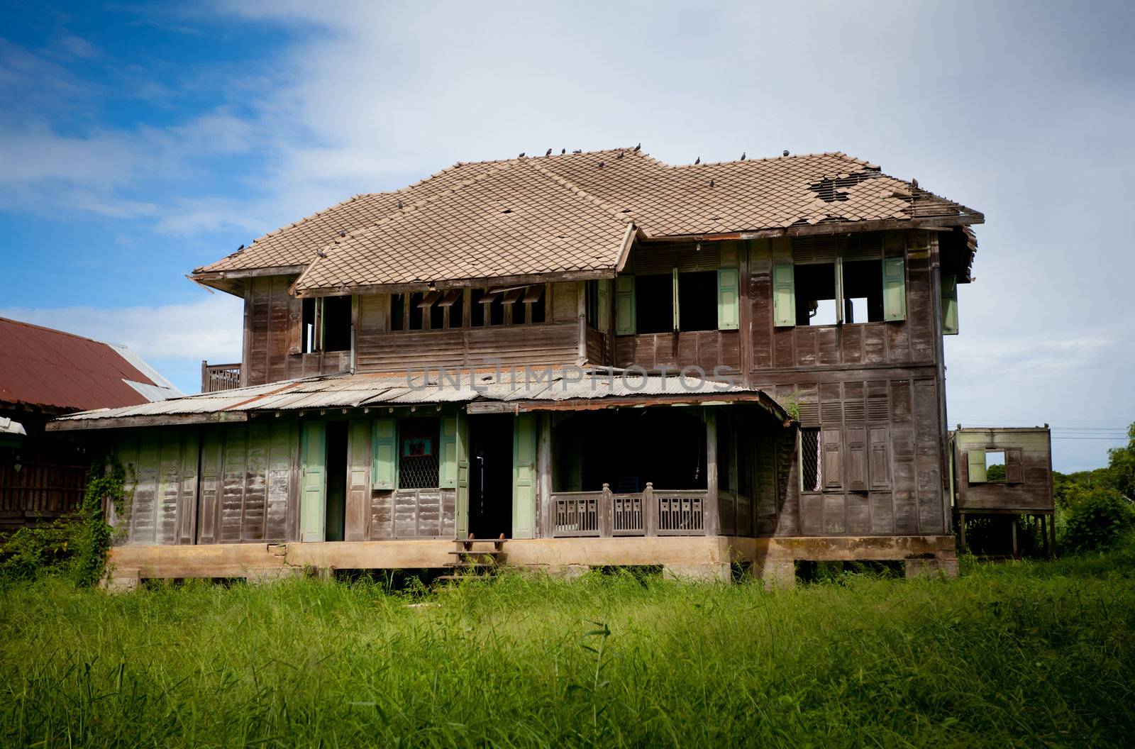 abandoned old house in Thailand