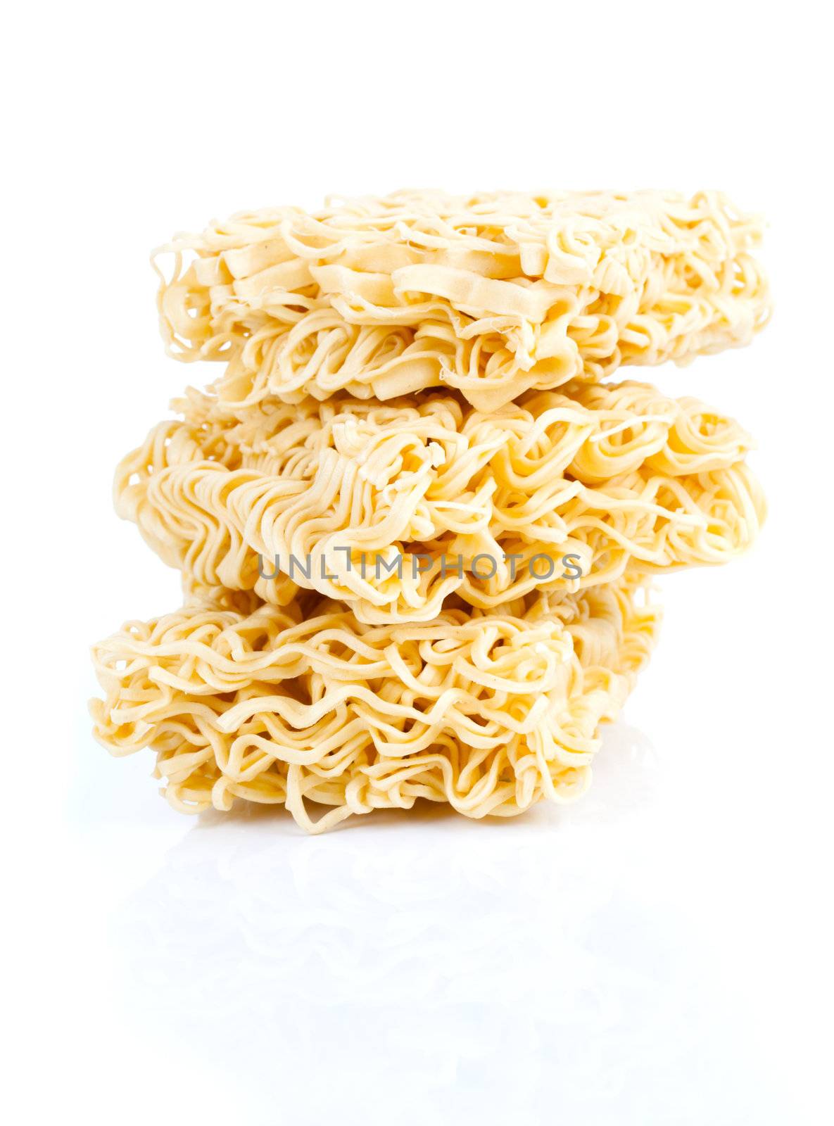 asian ramen instant noodles isolated on white background by motorolka