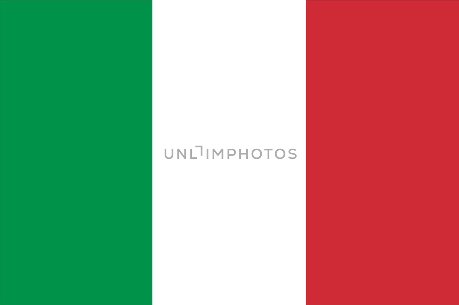 Italian flag - isolated vector illustration