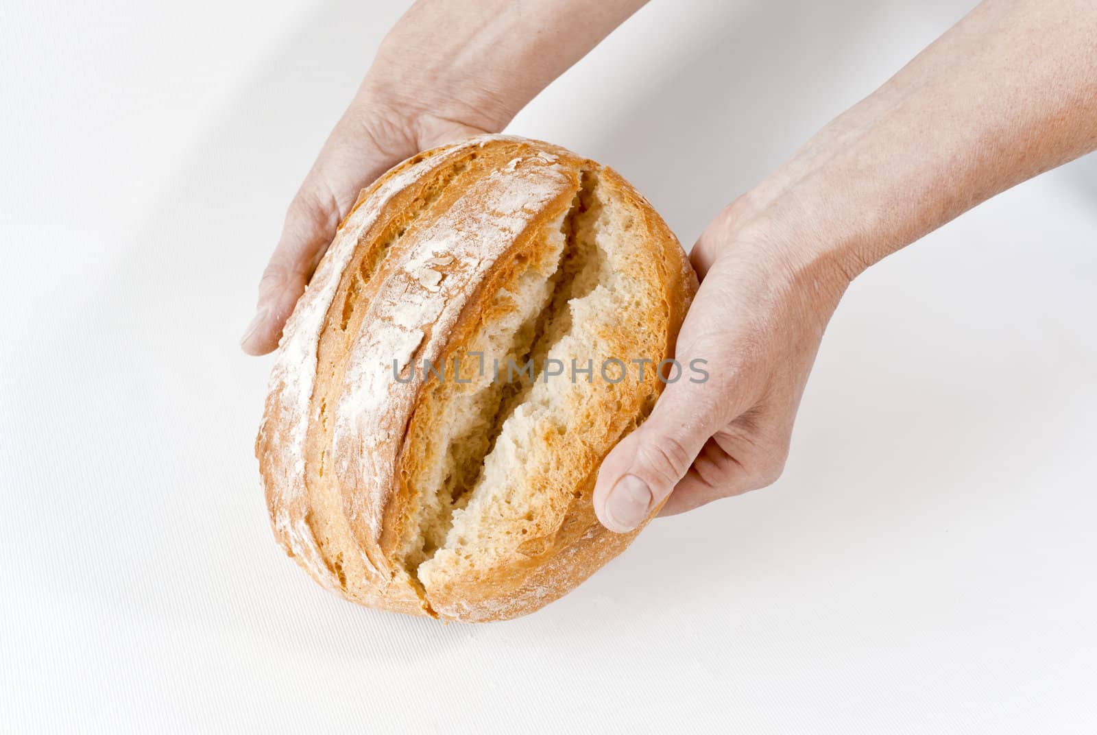 Broken bread loaf by mulden