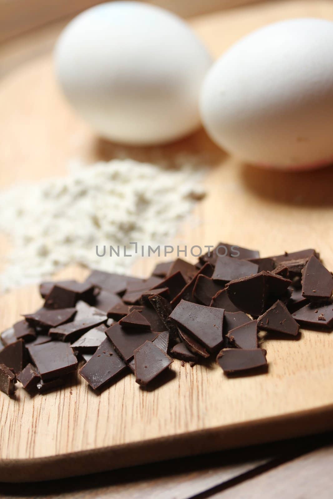chocolate chip cookie baking ingredients by Teka77