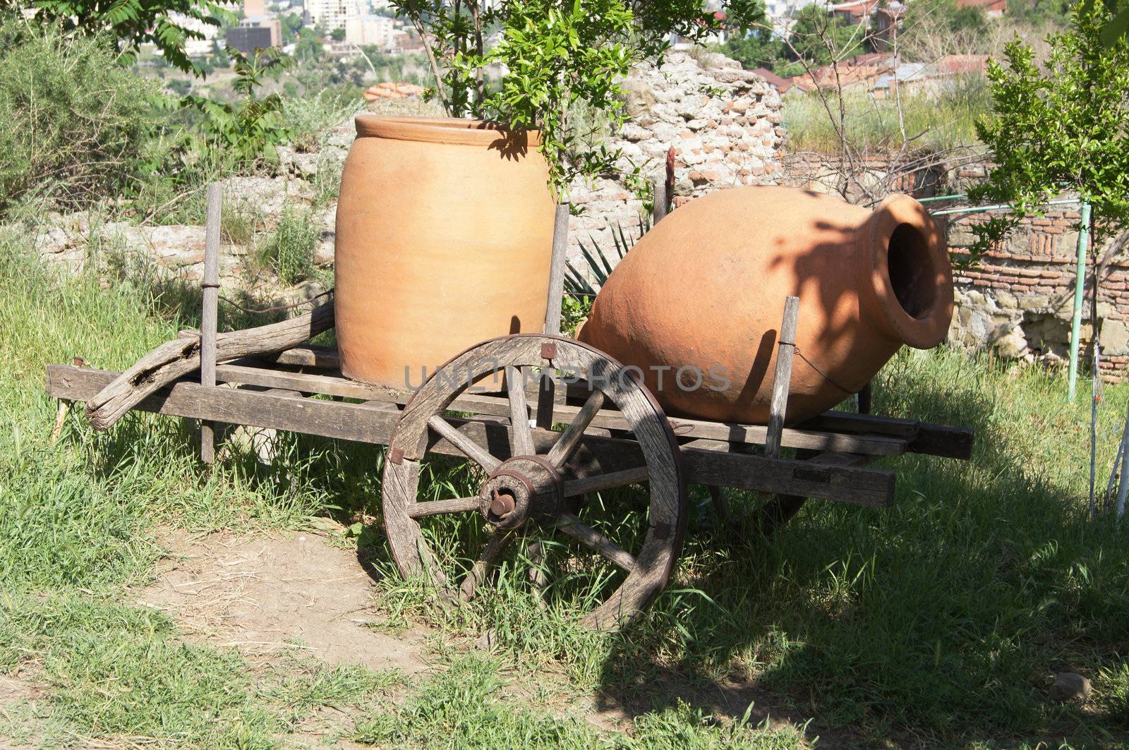 Traditional georgian jugs for wine by Elet