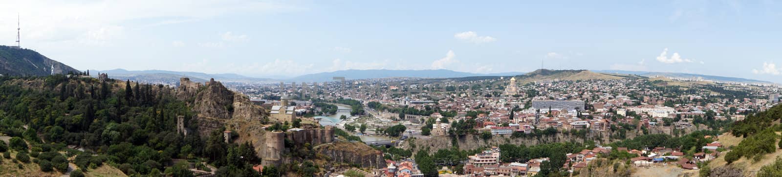 Tbilisi castle panorama by Elet
