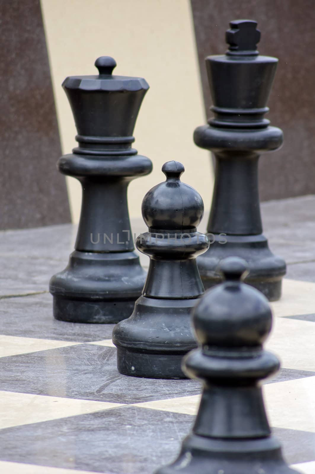 Outdoor chess game in Tbilisi city park, Republic of Georgia