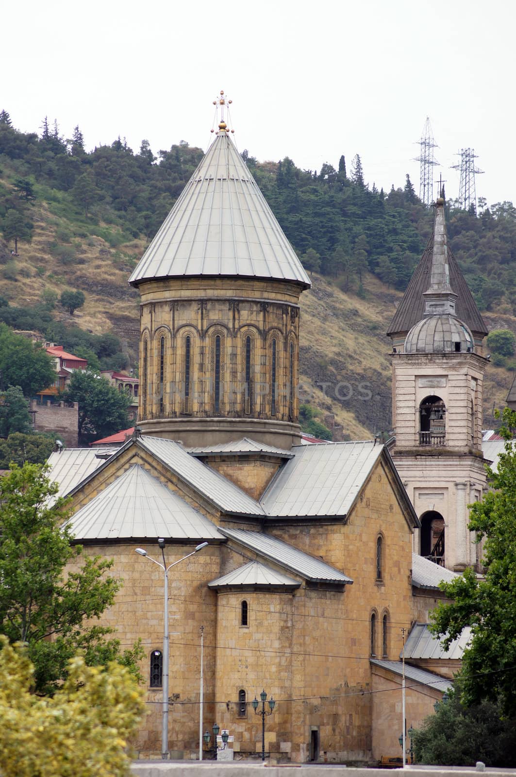 Churches and domes of Tbilisi, view to historical part of the capital of Republic of Georgia by Elet