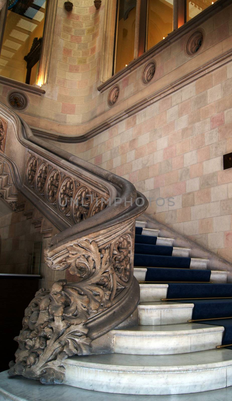 Barcelona: famous stairs in Casa Fuster on Passeige de Gracia