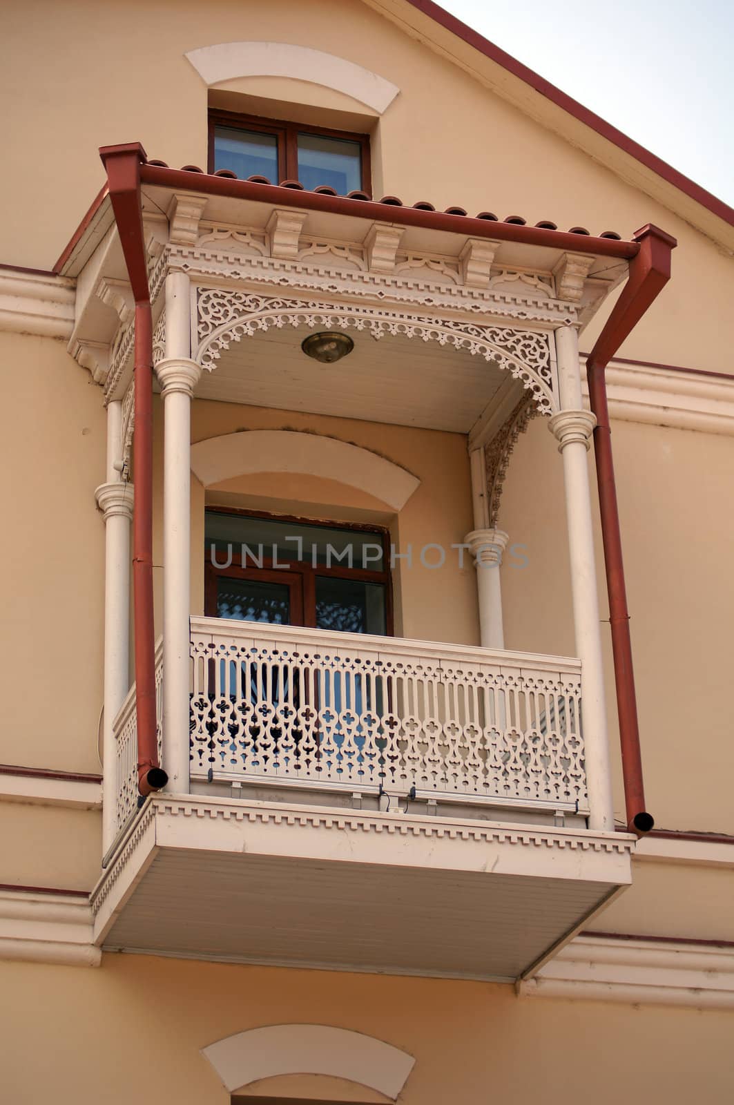 Traditional carving balconies of Tbilisi, Kalaubani area by Elet