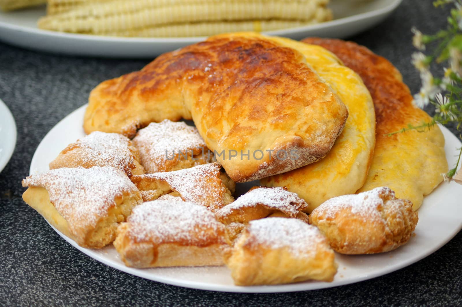 georgian traditional cheese pasty Guruli and other sweets