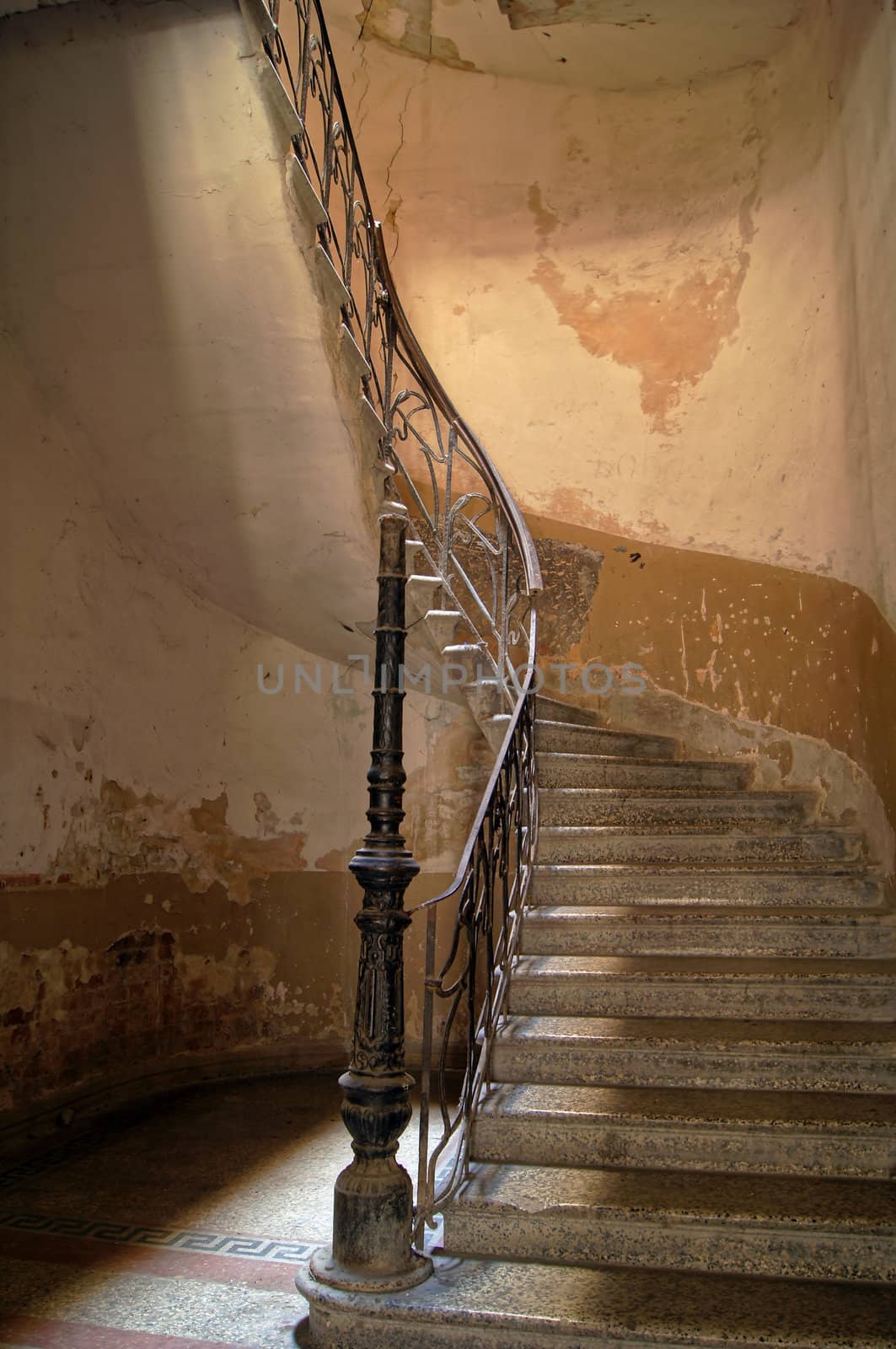 Old staircase in Tbilisi houses of 18-19 centuries, Republic of Georgia by Elet