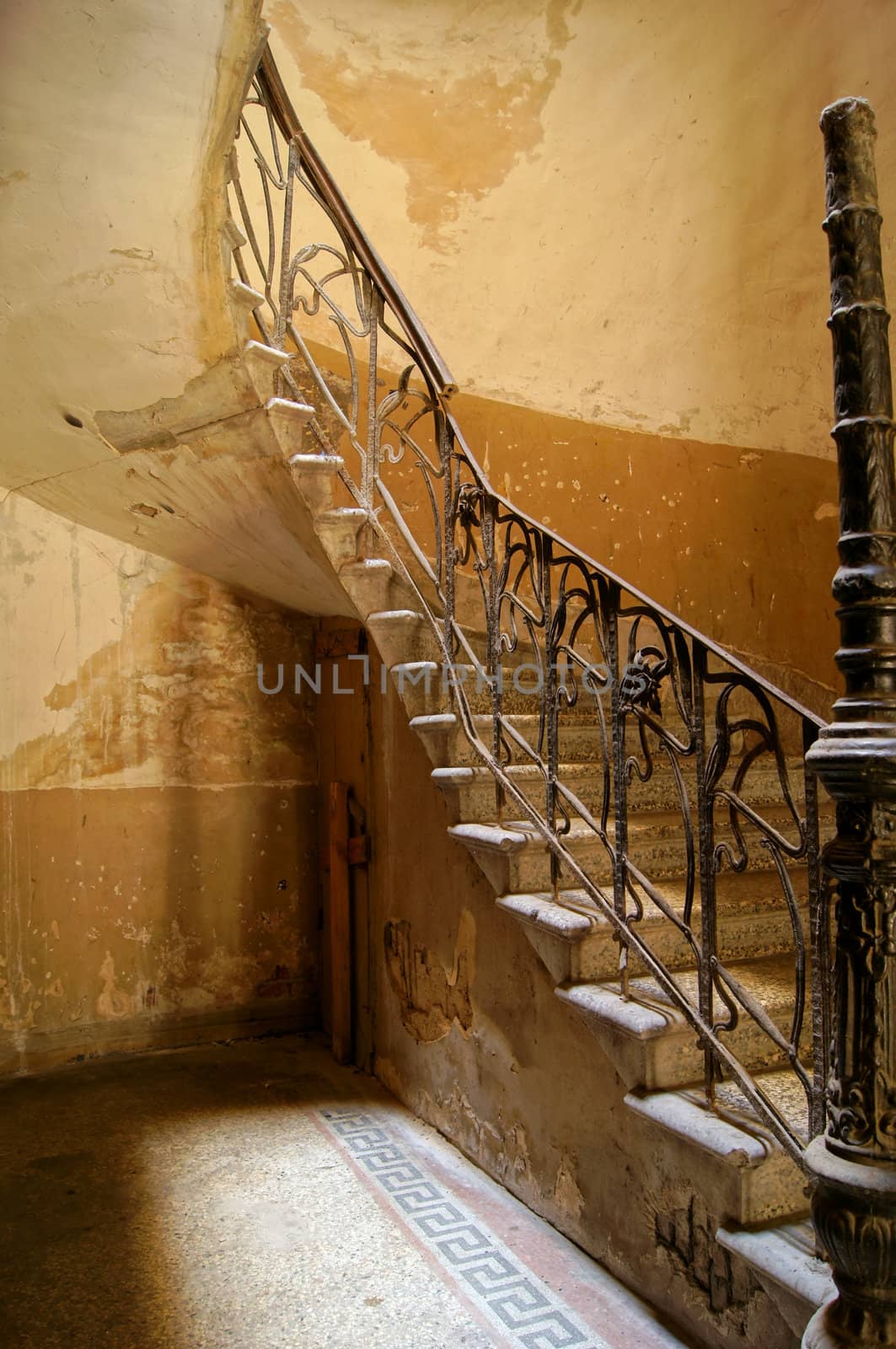 Old staircase in Tbilisi houses of 18-19 centuries, Republic of Georgia by Elet