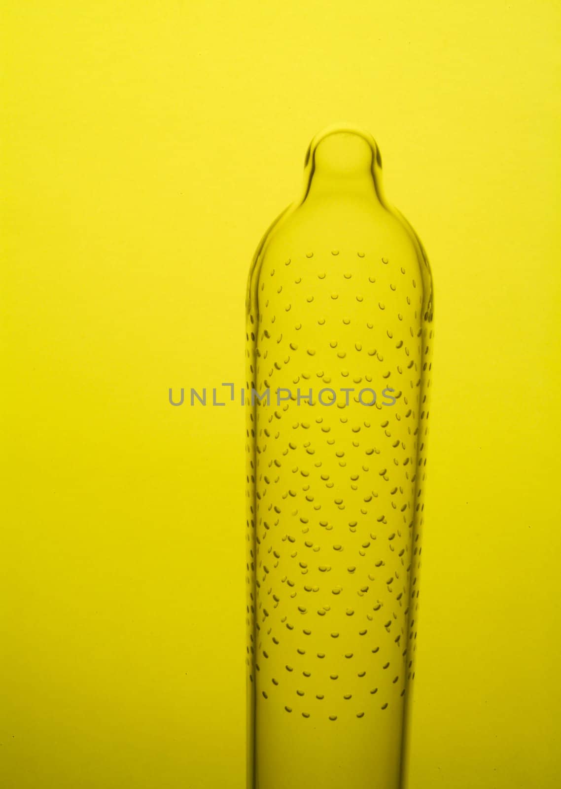 chemical glassware with reflection on background
