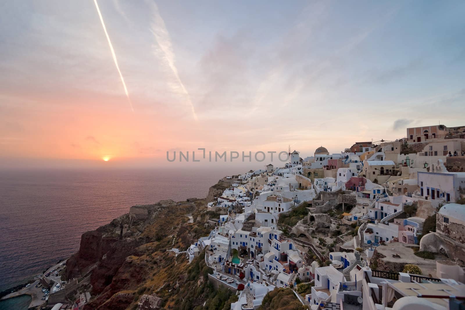 Santorini sunset in Ia village 