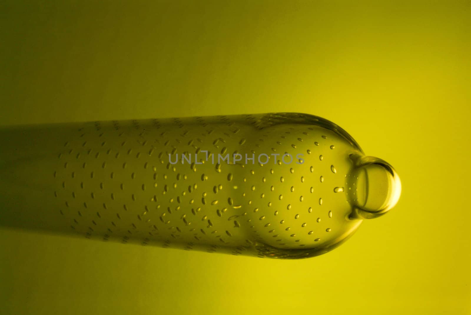 chemical glassware with reflection on background by heinteh