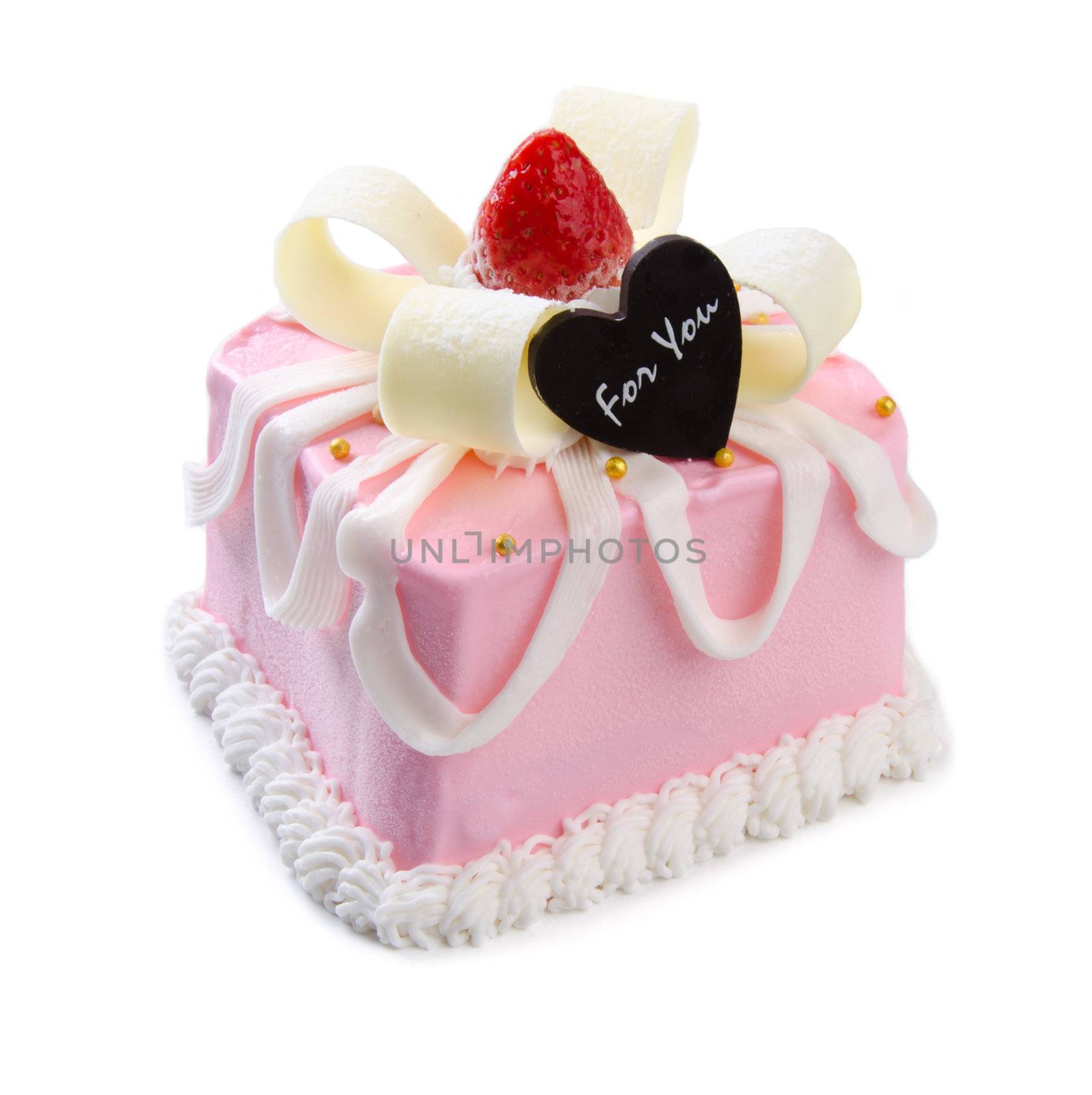 cake isolated on white background