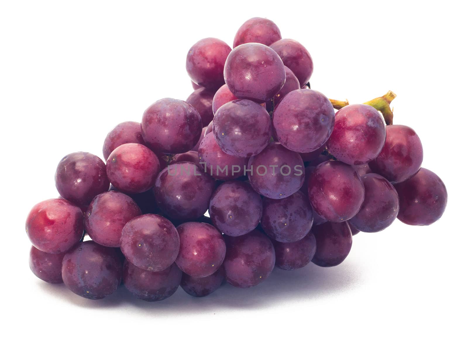 red grape isolated on white