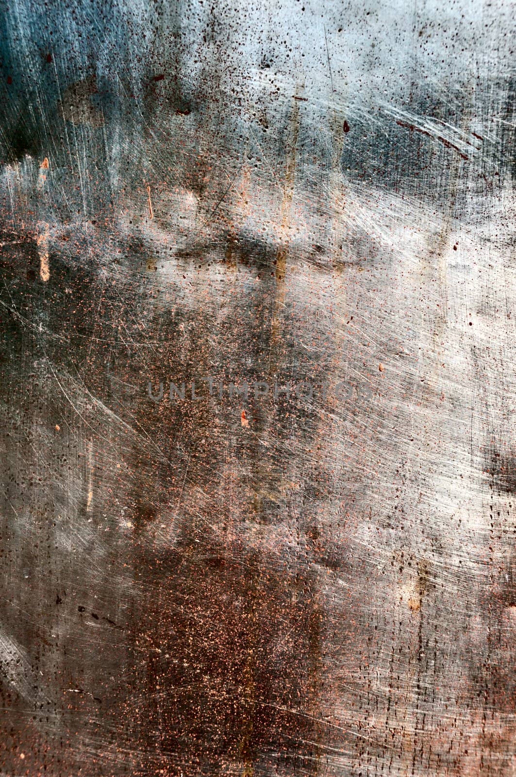 Grunge Rusty Background - old sheet of stainless steel
