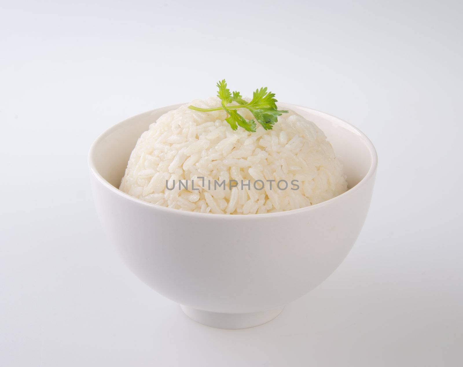 Rice isolated on white background by heinteh