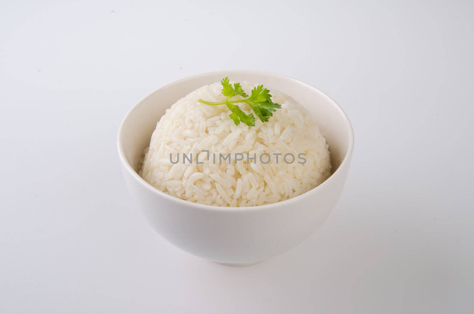 Rice isolated on white background by heinteh