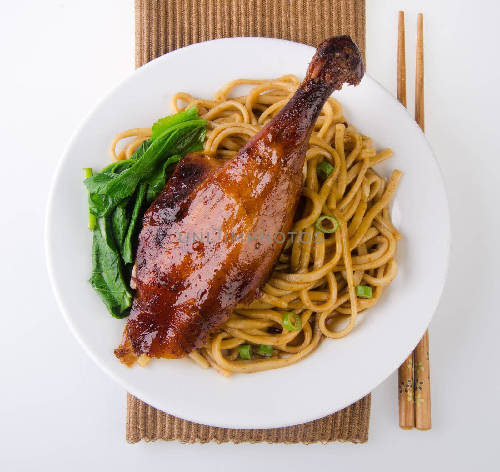 Duck noodle food. asia food