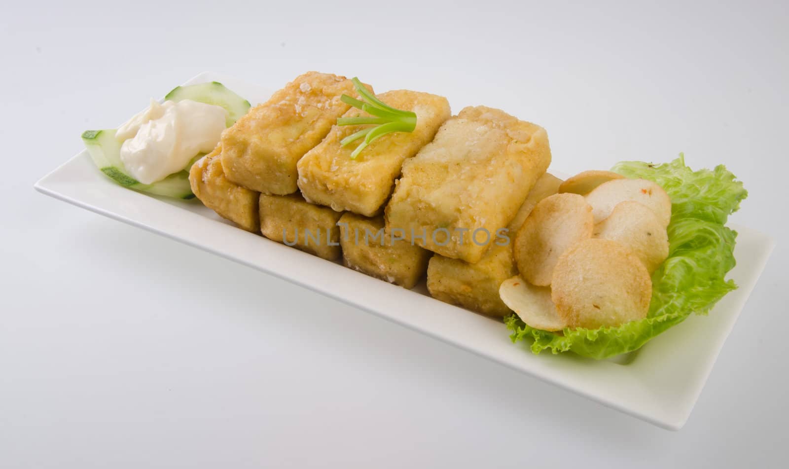 Tofu and mince on rice. Chinese cuisine