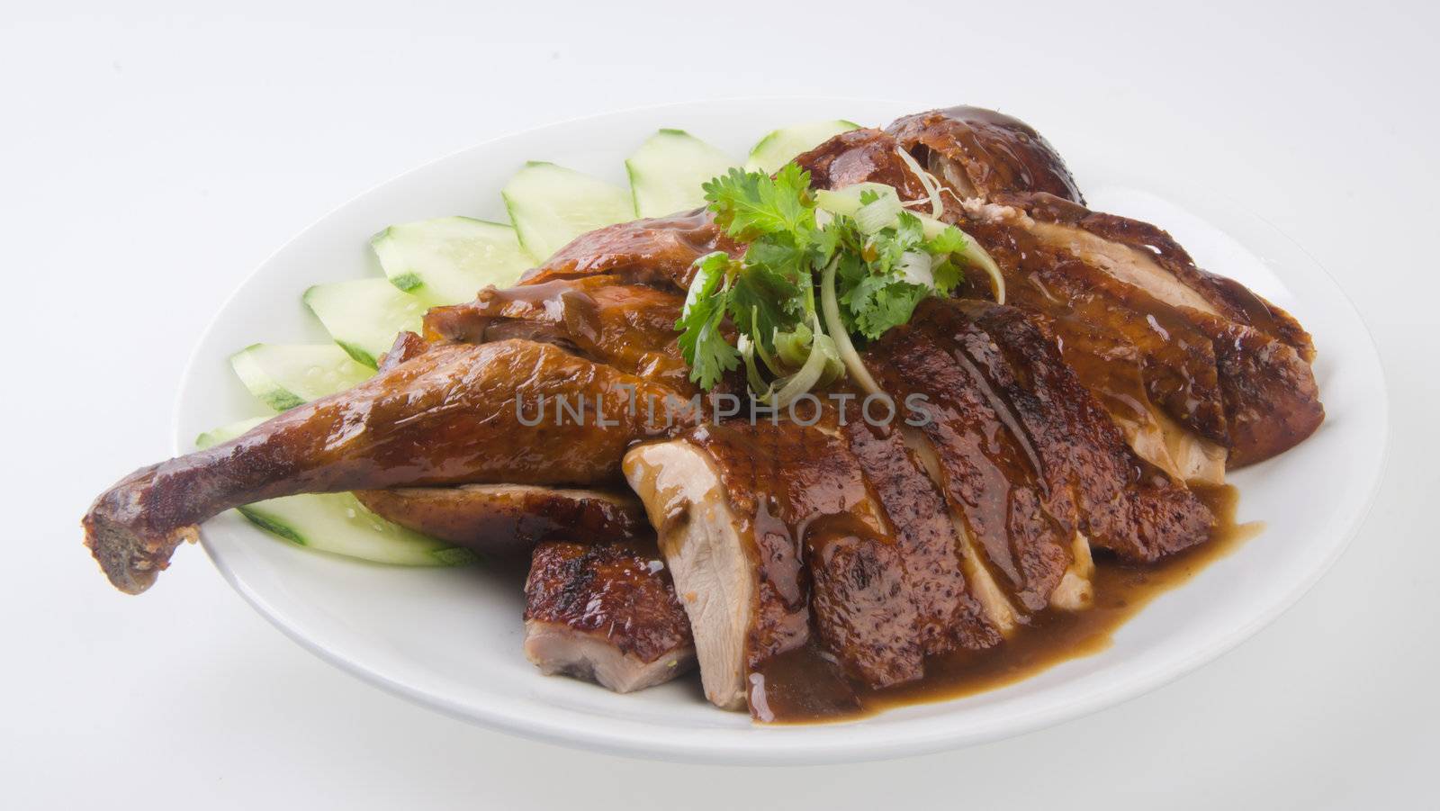 duck. roast duck traditional chinese cuisine