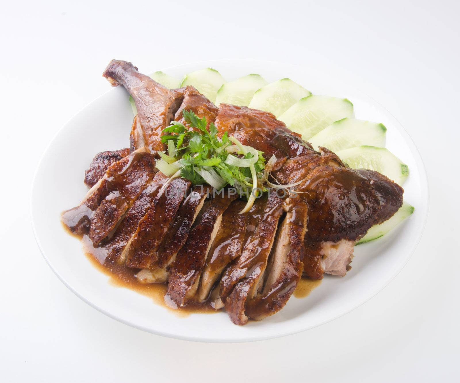 duck. roast duck traditional chinese cuisine