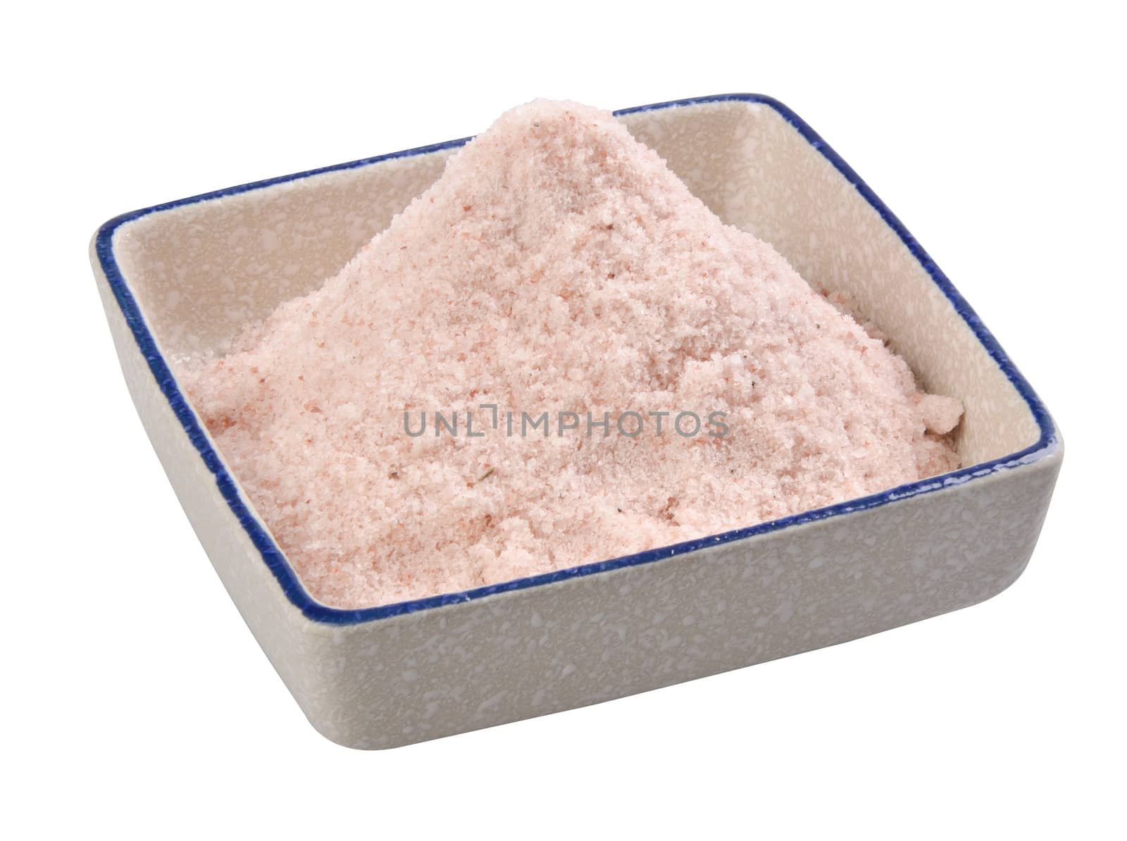 rock salt crystals in the white background