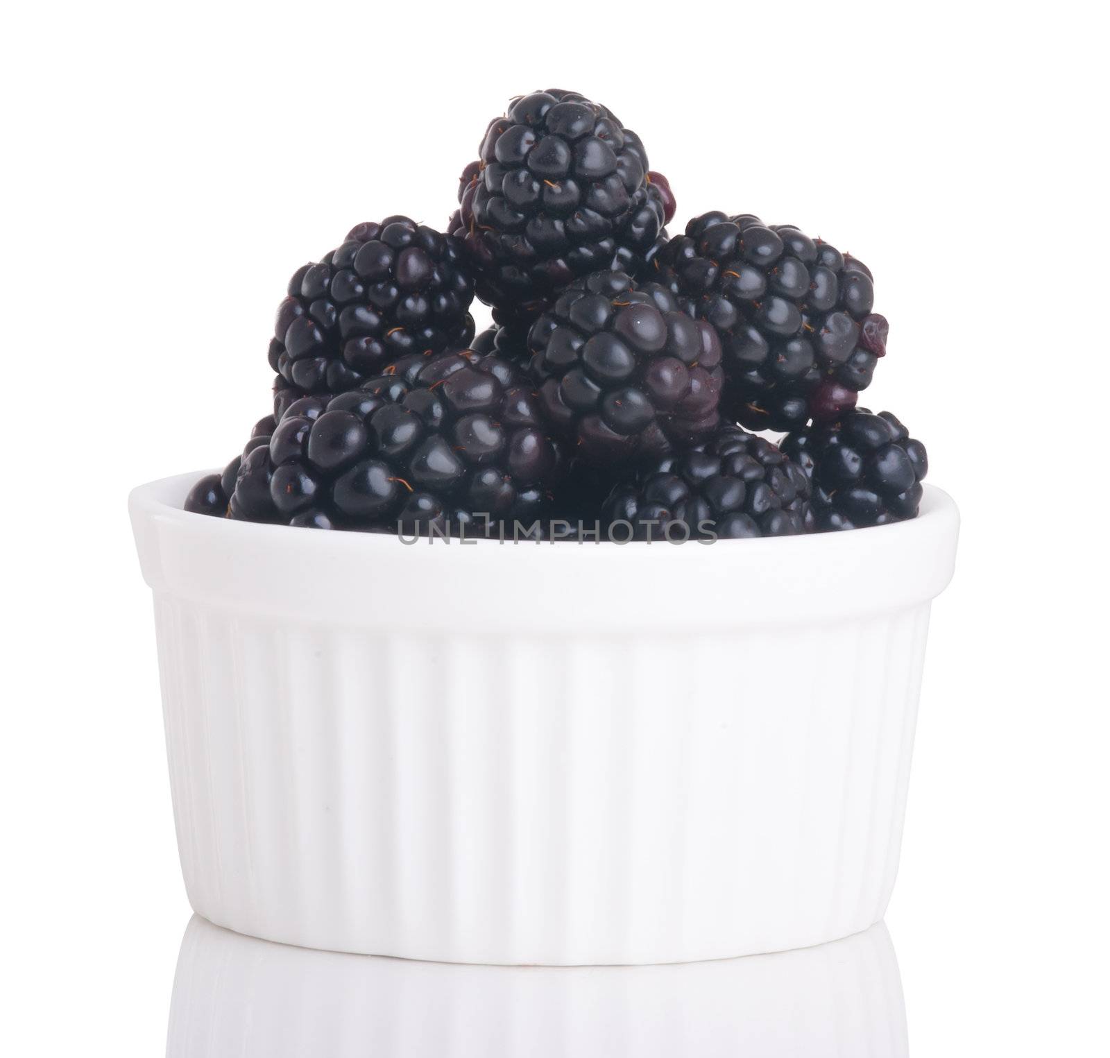 blackberry isolated on a white background by heinteh