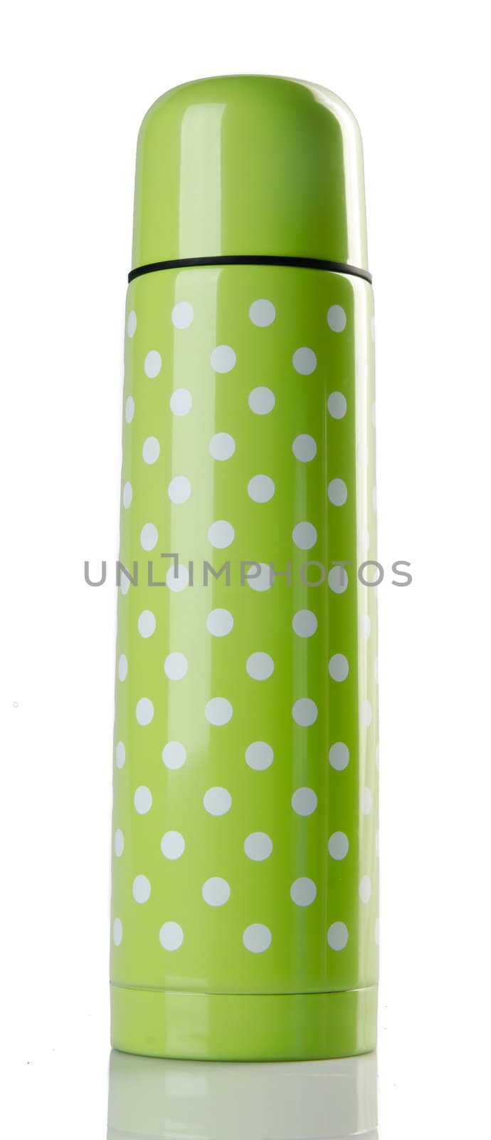 Thermo flask on the white background by heinteh