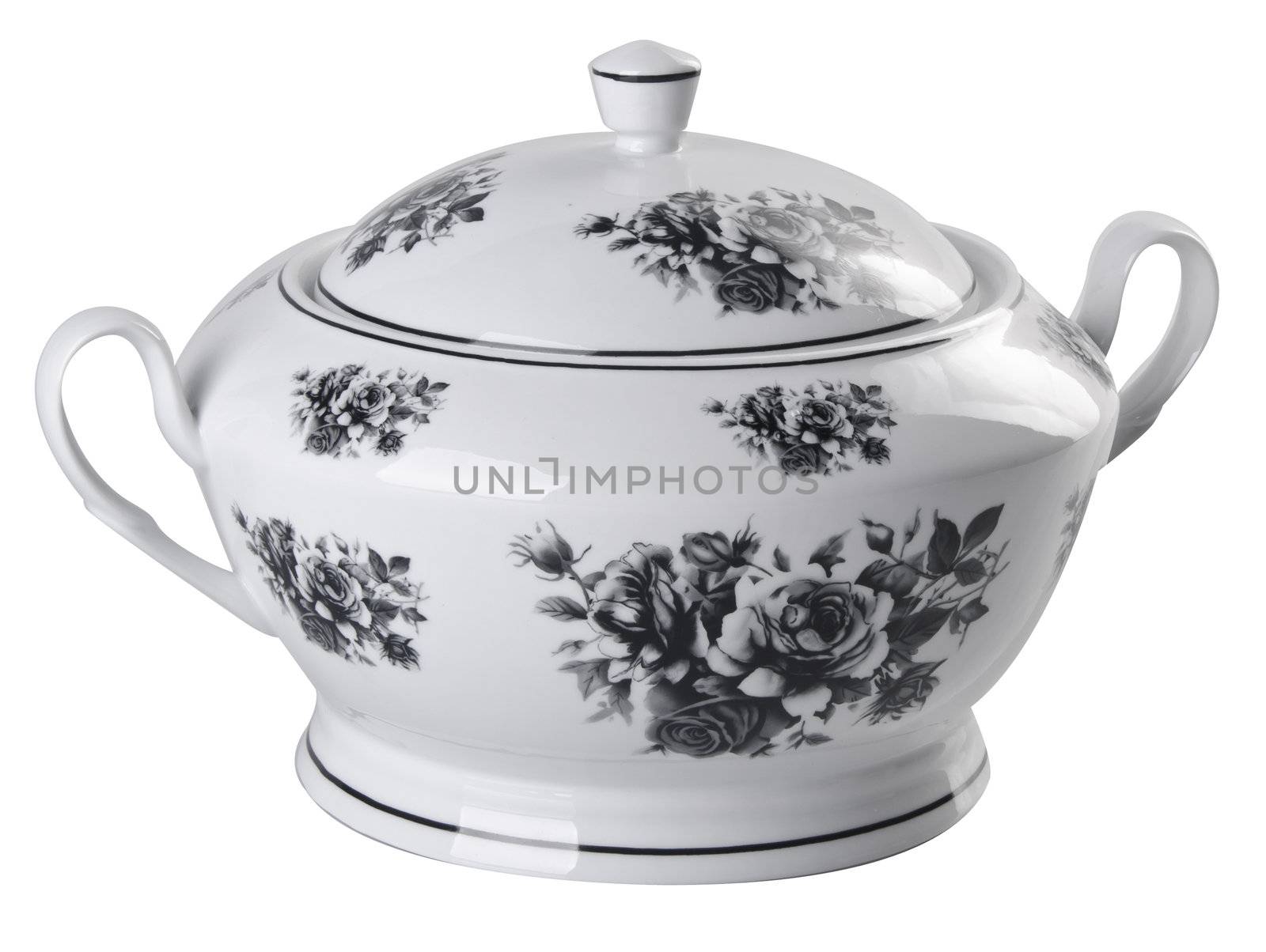 Beautiful cooking pot on the white background by heinteh