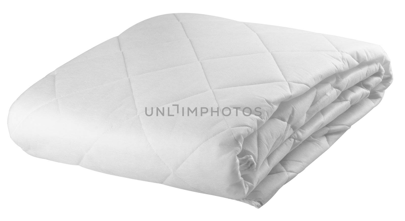 bedding sheet on the white background