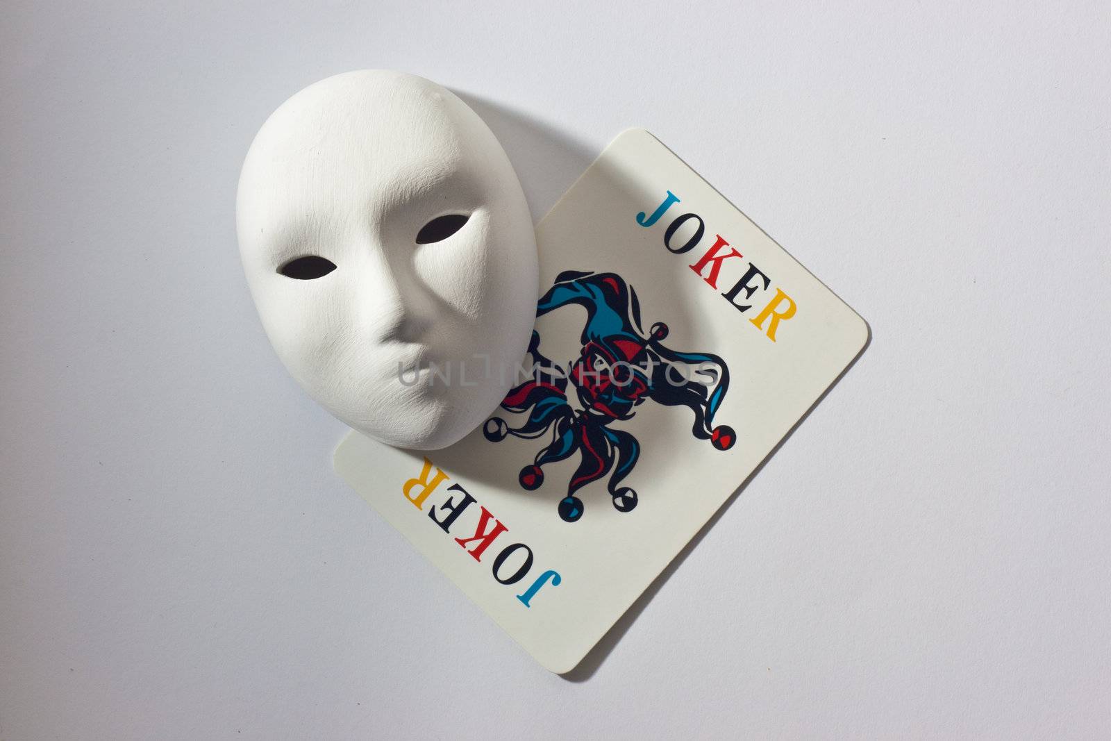 plaster mask and joker