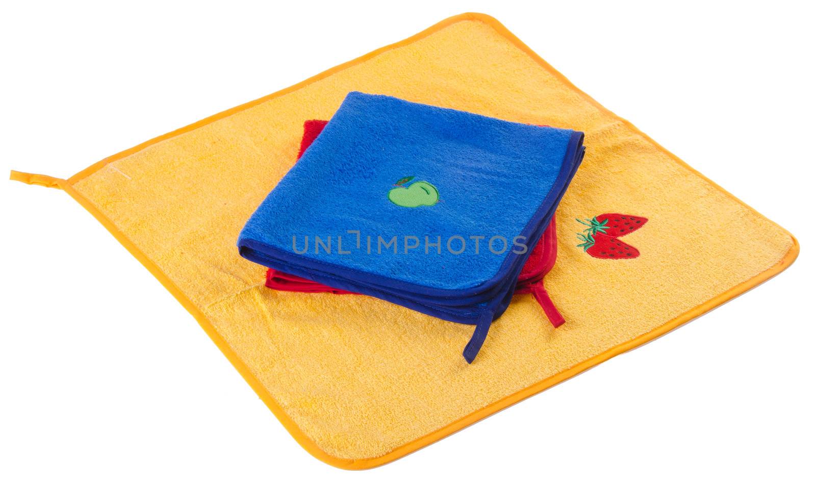 towel, kitchen towel on a white background