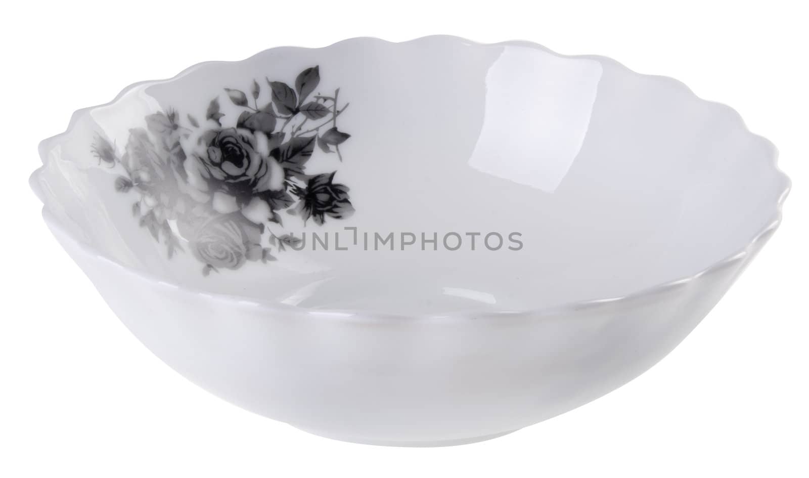 bowl, ceramic bowl on white background