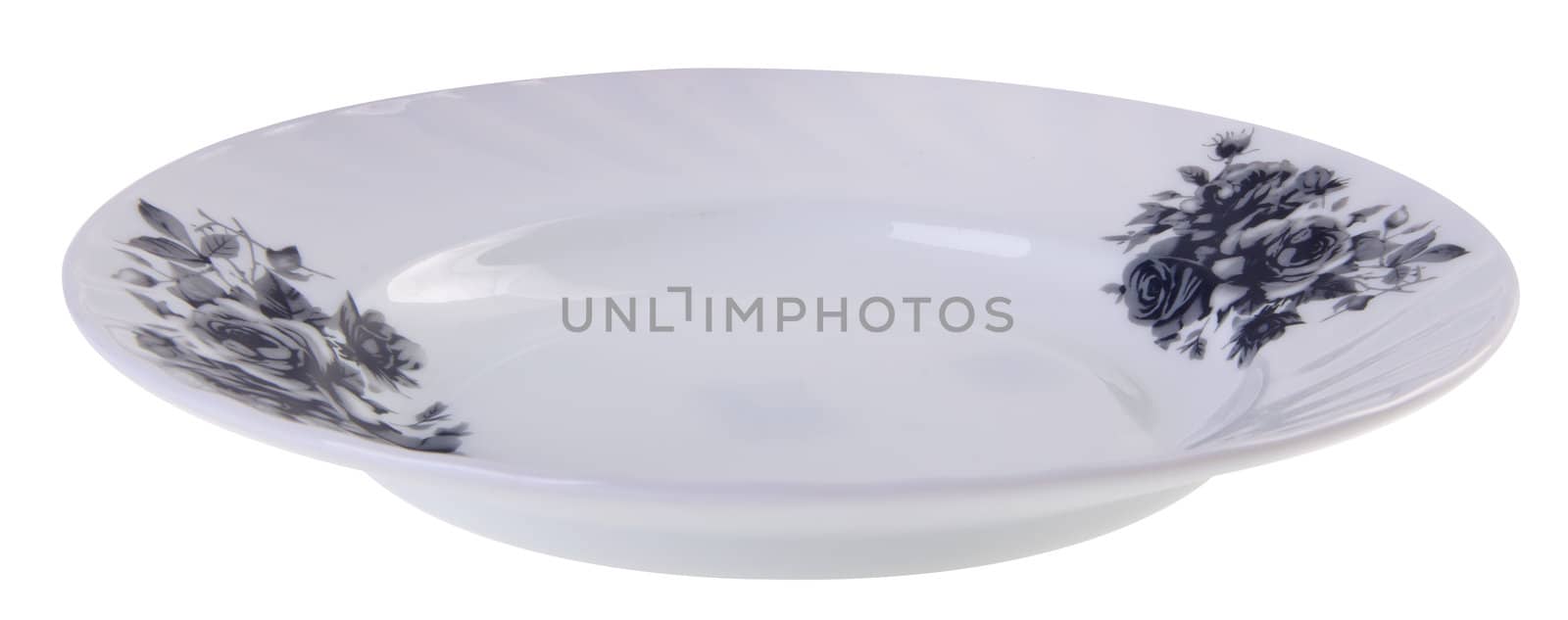 plates on the white background