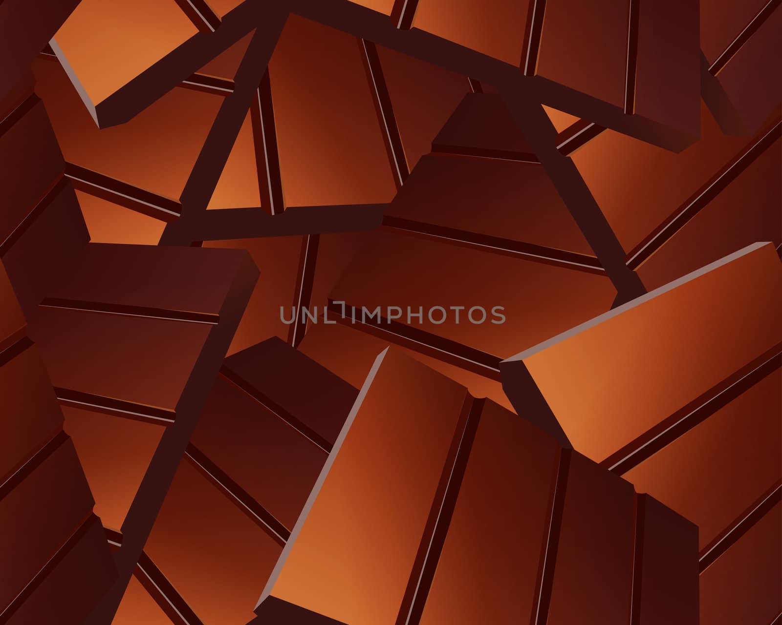 Delicious Sparse chocolate bars background