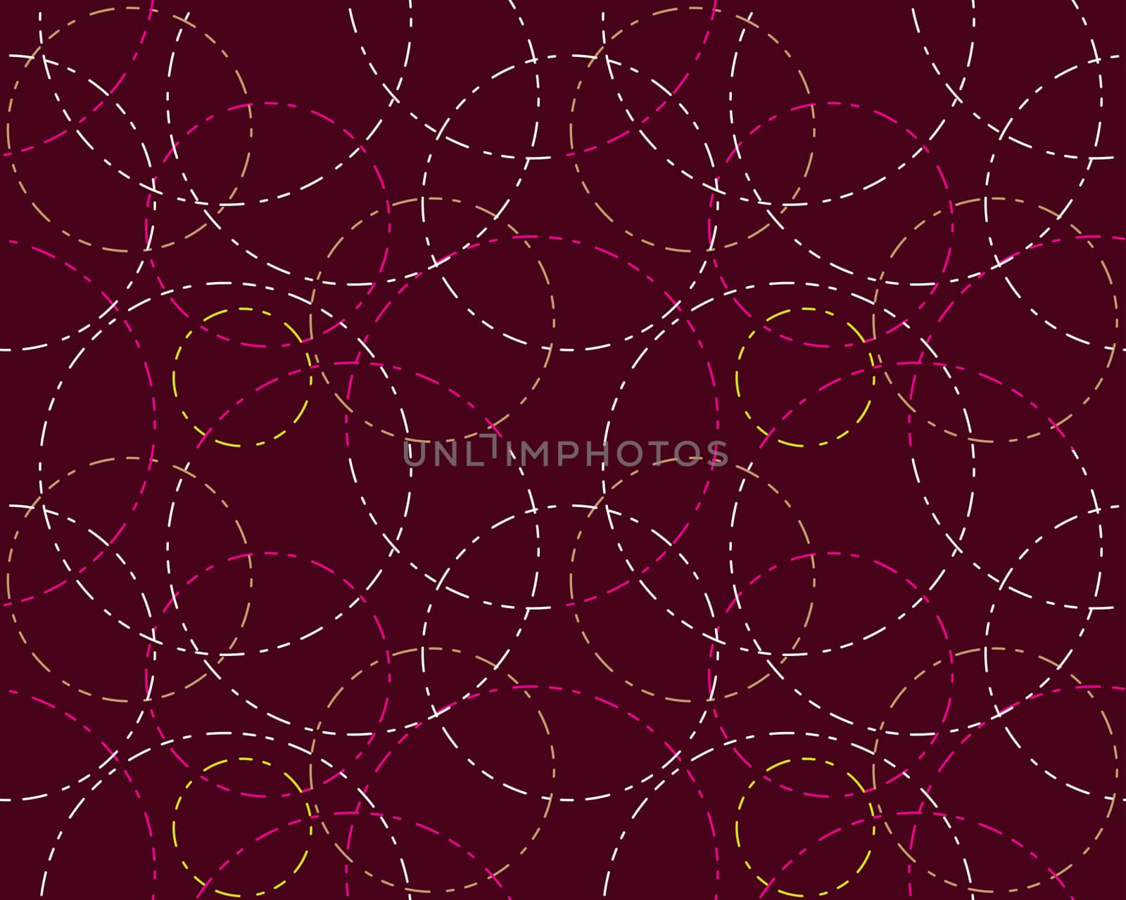 Abstract seamless background colored outline cycles