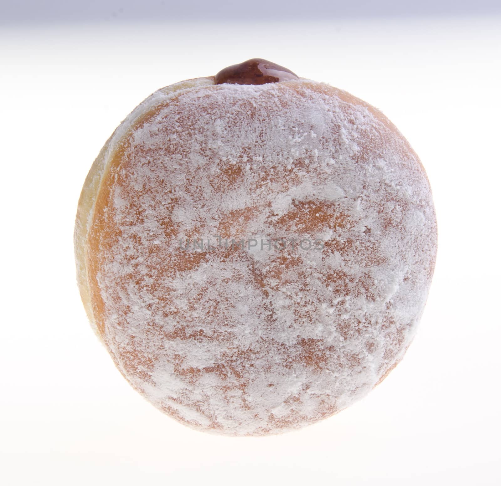 donut, sweet donut with sugar isolated on white background