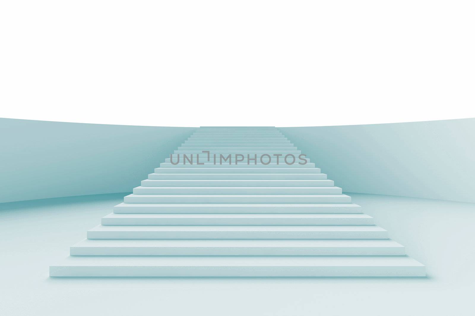 3d Illustration of Staircase Background or Wallpaper