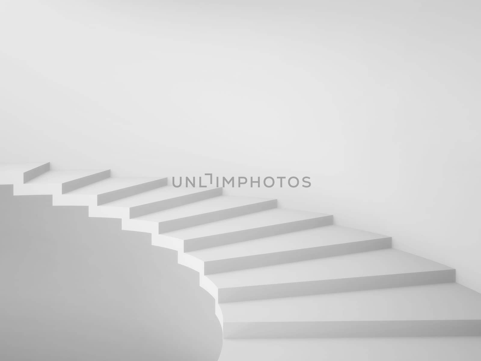 Spiral Staircase Background. Concept Illustration