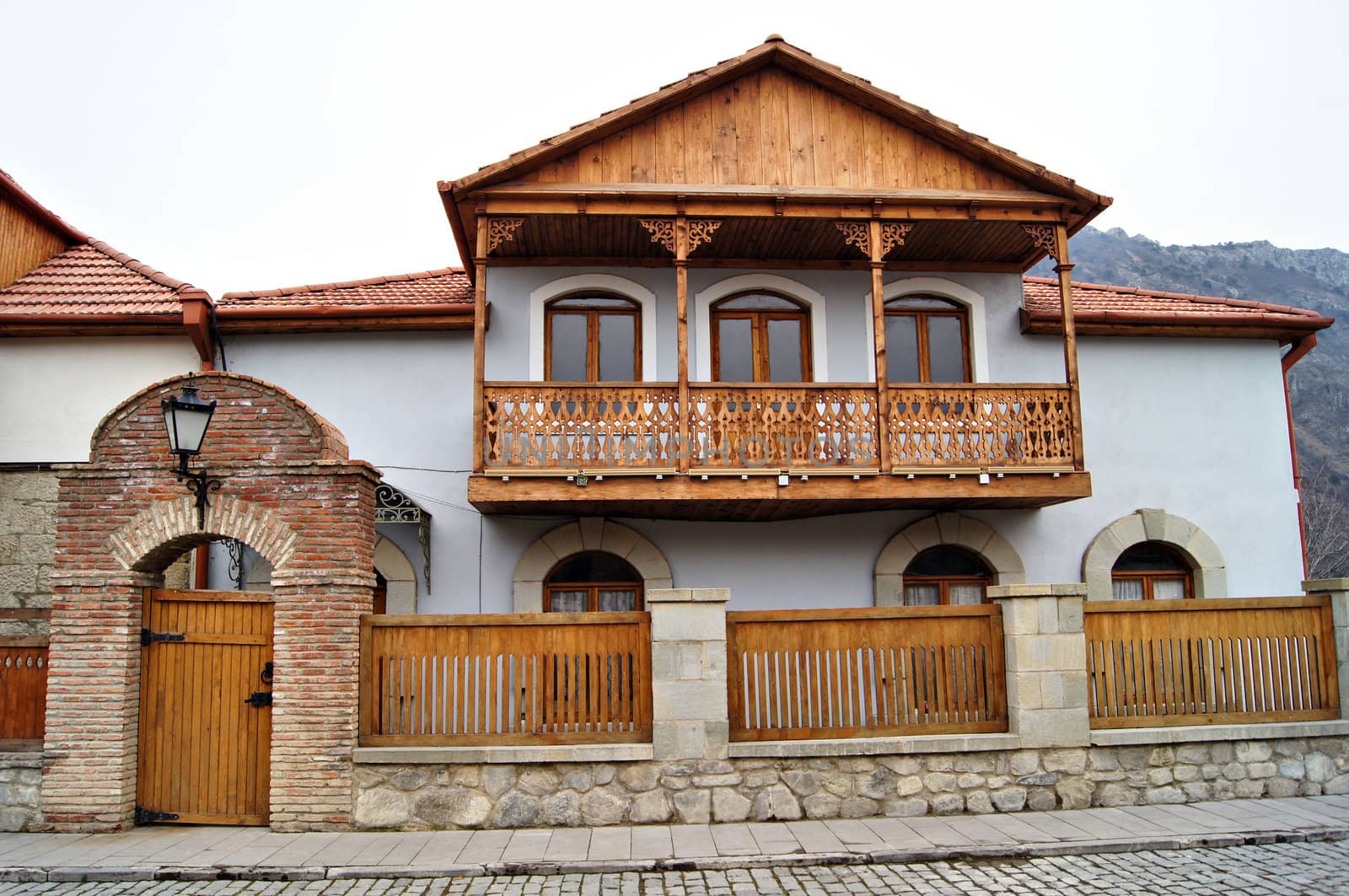 Exterior of ancient capital of Georgia - Mcxeta - one of the symbols of Georgia