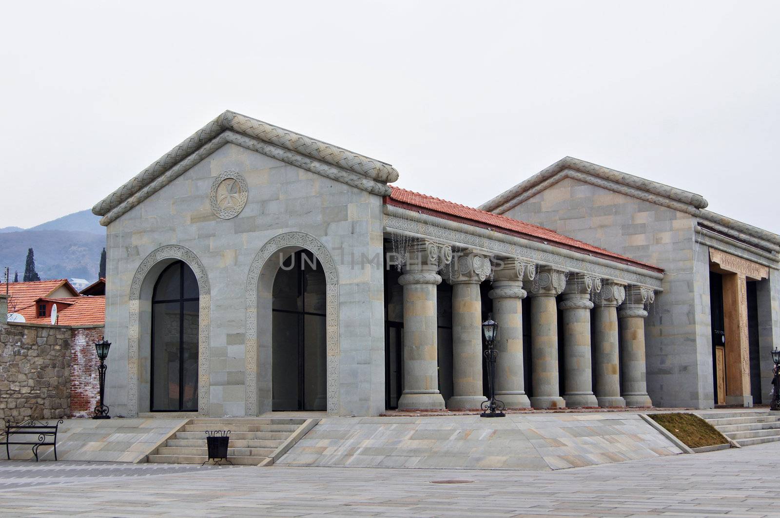 Exterior of ancient capital of Georgia - Mcxeta - one of the symbols of Georgia by Elet