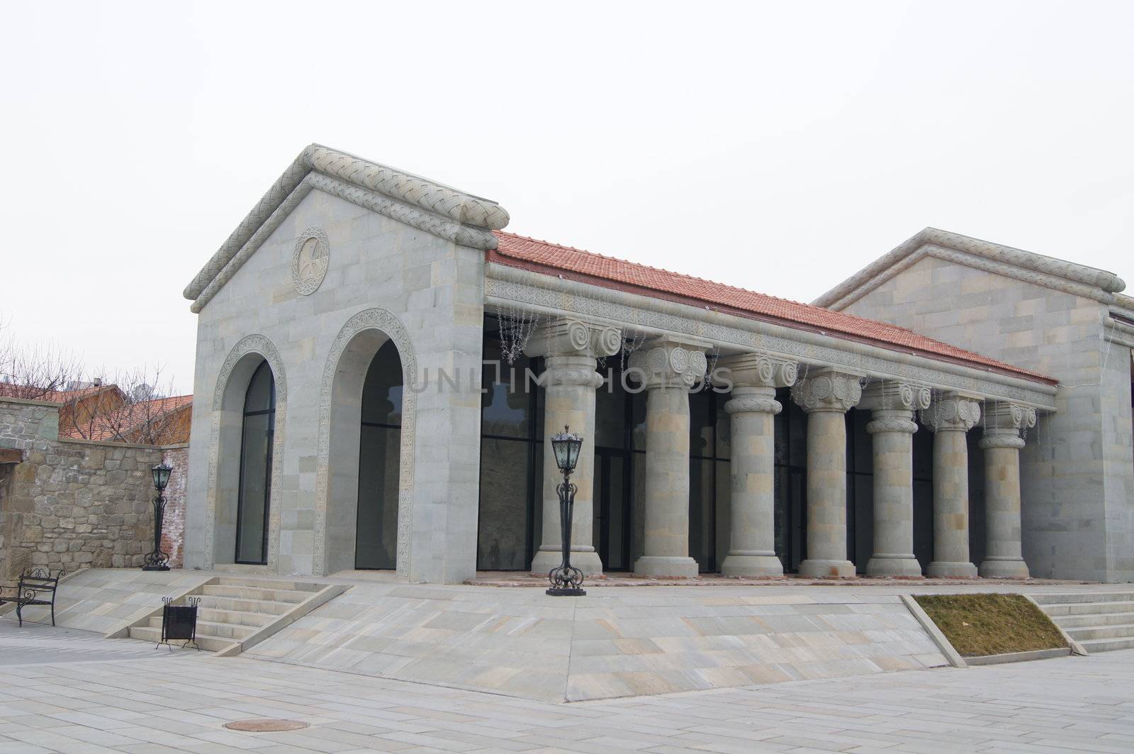 Exterior of ancient capital of Georgia - Mcxeta - one of the symbols of Georgia