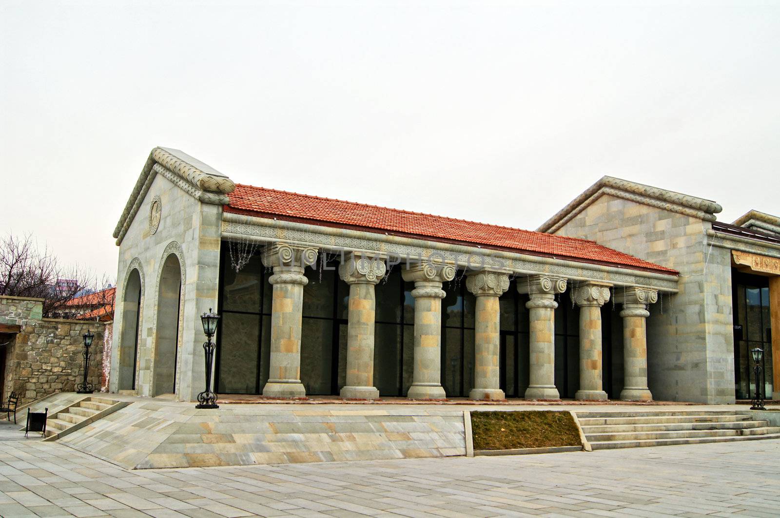 Exterior of ancient capital of Georgia - Mcxeta - one of the symbols of Georgia by Elet