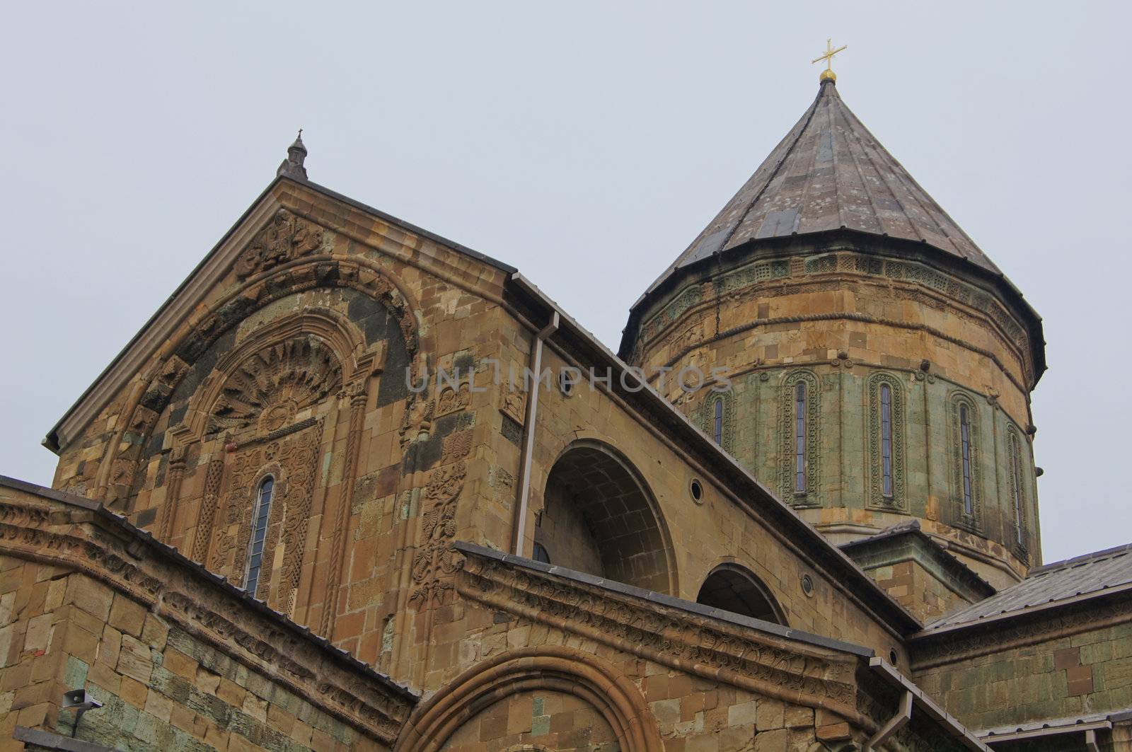 Georgia - Mcxeta - Sveticxoveli castle-cathedral, one of the symbols of Georgia