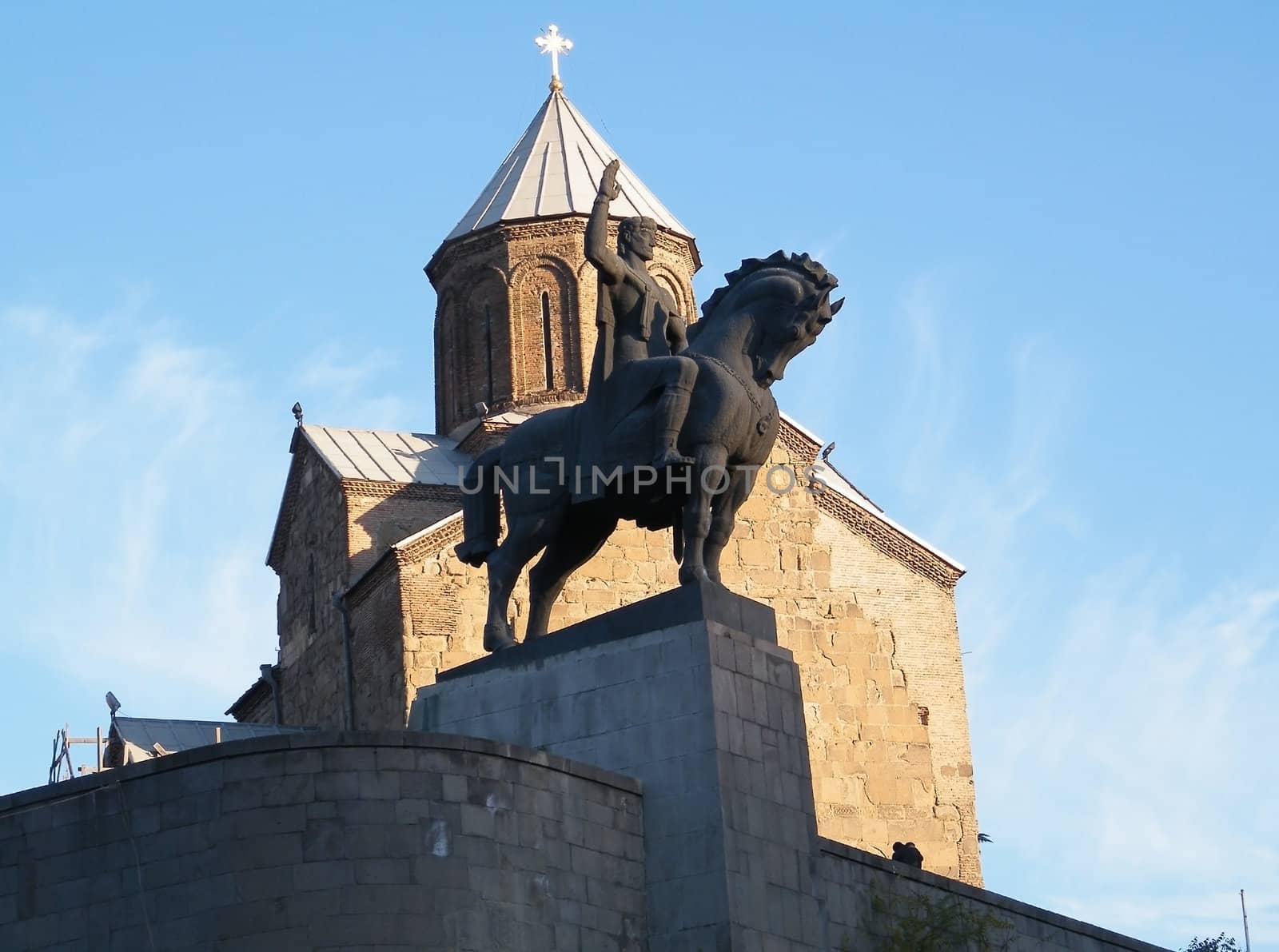 Churches and domes of Tbilisi, view to historical part of the capital of Republic of Georgia by Elet