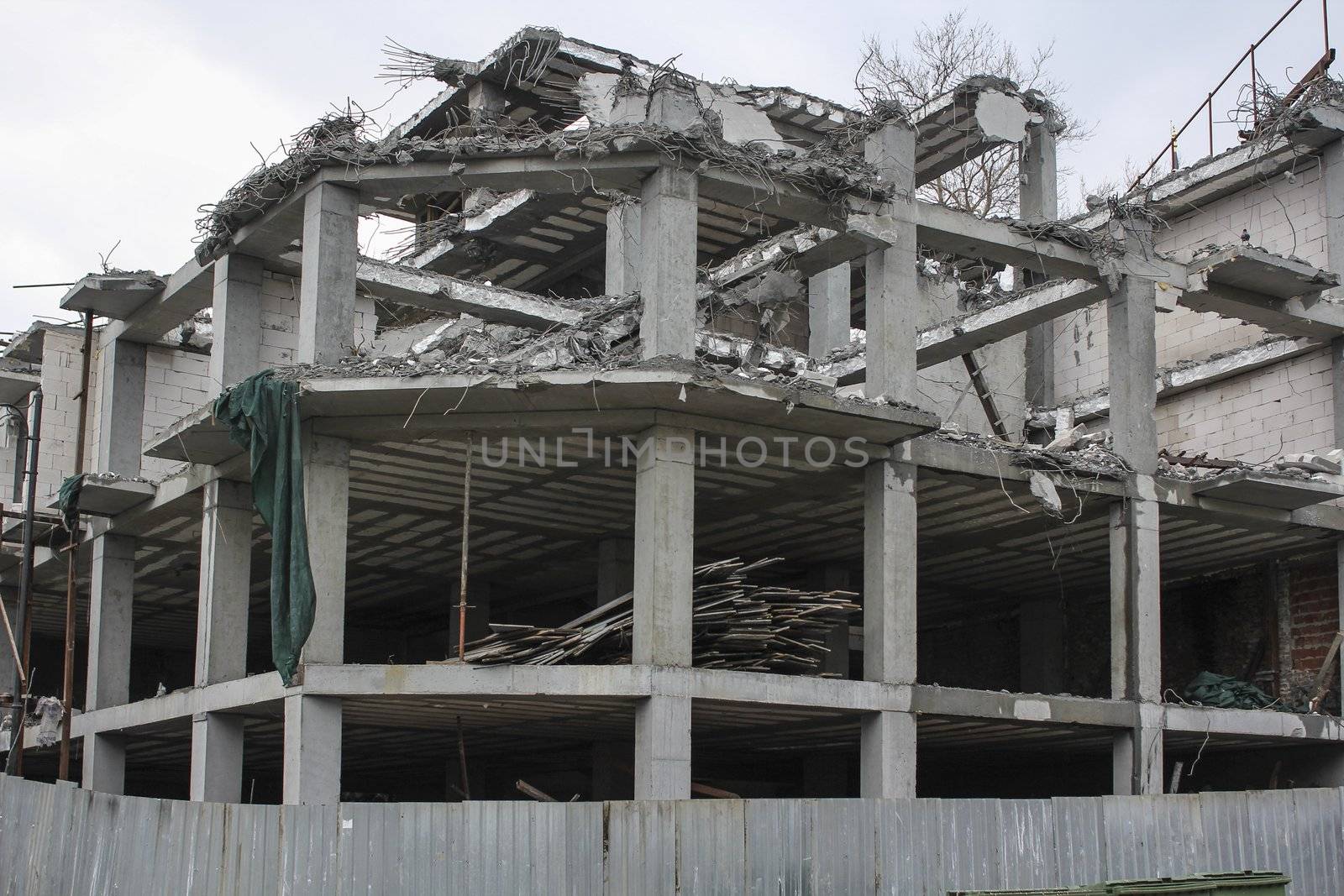 Damaged Building by dwaschnig_photo