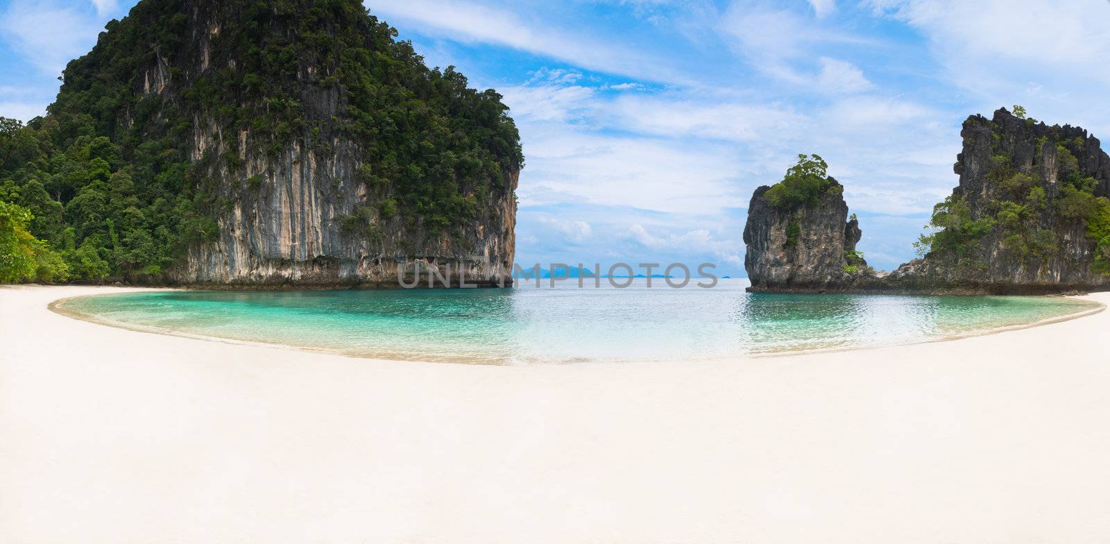 White sandy beach in Thailand by 3523Studio