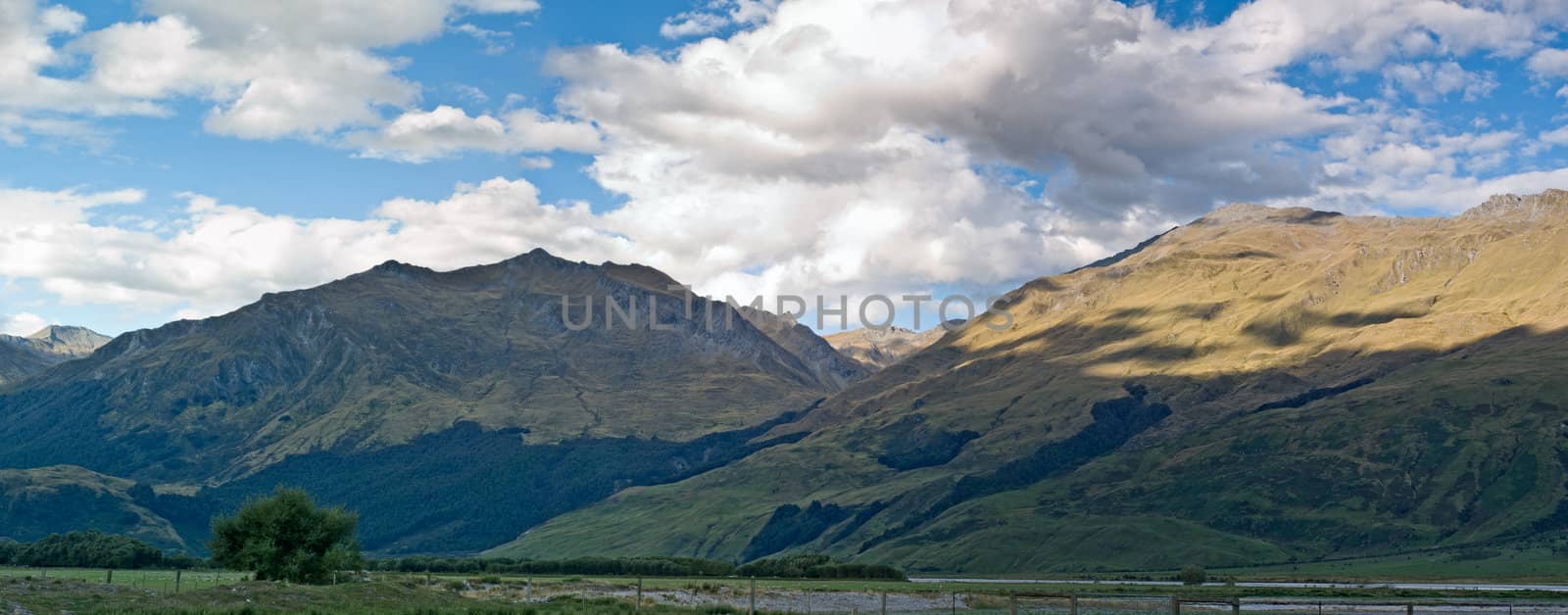 A mountain range in New Zealand by 3523Studio